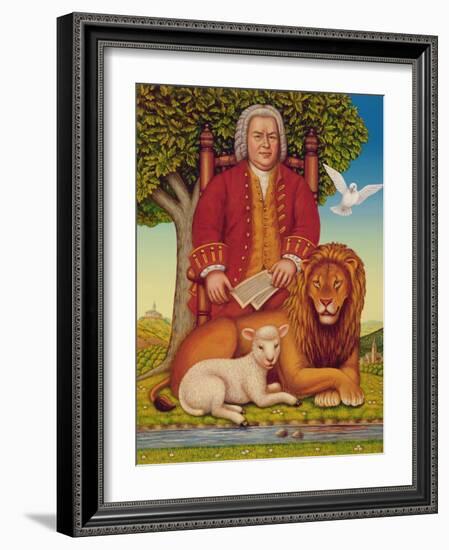 J.S. Bach's (1685-1750) Peaceable Kingdom, 2000-Frances Broomfield-Framed Giclee Print