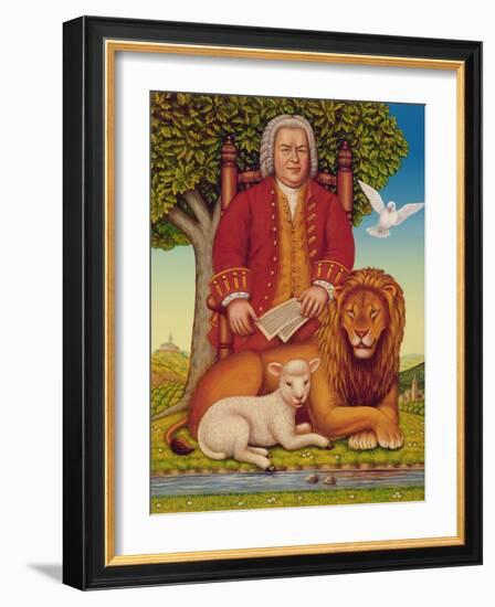 J.S. Bach's (1685-1750) Peaceable Kingdom, 2000-Frances Broomfield-Framed Giclee Print