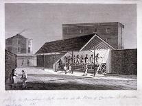 The Discipline Mill at Brixton Prison, Lambeth, London, 1821-J Shury-Framed Giclee Print