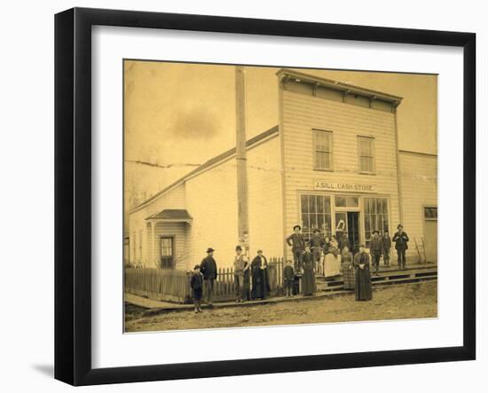 J. Sill Cash Store, Florence, Wa--Framed Photographic Print