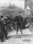 Bengal Mounted Lancers Passing the Statue of Joan of Arc, France, 1914-J Simont-Framed Giclee Print