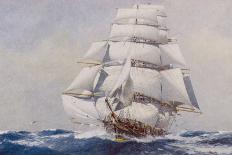 Clipper Under Full Sail-J^ Spurling-Framed Premier Image Canvas