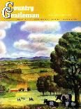 "Farm Landscape," Country Gentleman Cover, April 1, 1942-J. Steuart Curry-Framed Giclee Print