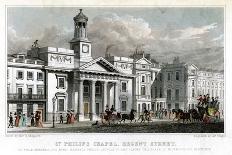 St George's Chapel, Regent Street, Westminster, London, 1827-J Tingle-Framed Giclee Print