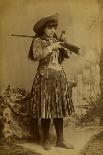 Female Wild West Sharpshooter With Rifle, 1889-J. Ulrich-Framed Art Print