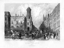 Custom House, London, 19th Century-J Woods-Giclee Print