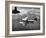 J2F Utility Plane Flying over Pacific Ocean-Peter Stackpole-Framed Photographic Print