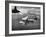 J2F Utility Plane Flying over Pacific Ocean-Peter Stackpole-Framed Photographic Print