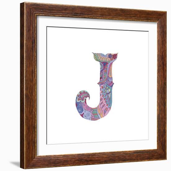 J-Green Girl-Framed Giclee Print