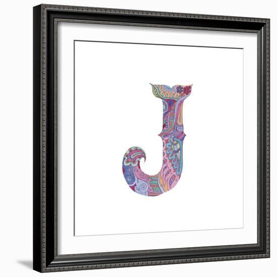 J-Green Girl-Framed Giclee Print