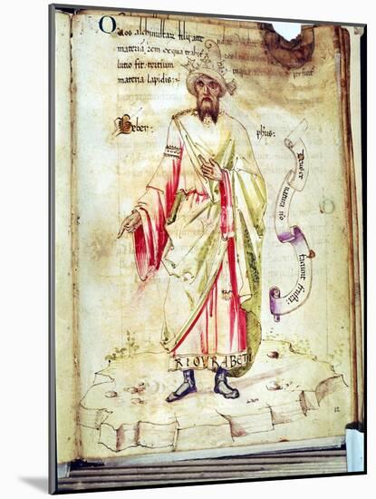 Jabir Ibn Hayyan, Abu Musa, Arab chemist and alchemist. Artist: Unknown-Unknown-Mounted Giclee Print