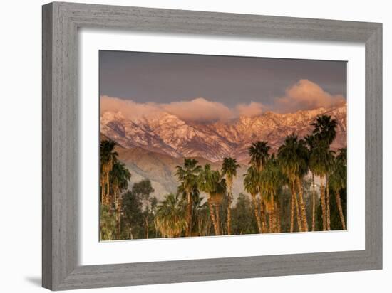 Jacinto and Santa Rosa Mountain Ranges, Palm Springs, California, USA-Richard Duval-Framed Photographic Print