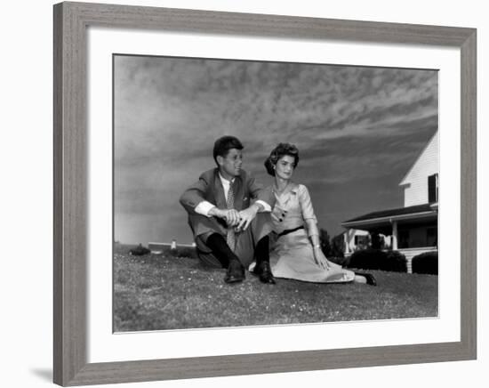 Jack and Jackie, 1953-null-Framed Art Print