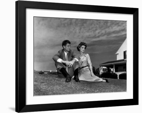 Jack and Jackie, 1953-null-Framed Art Print