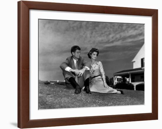 Jack and Jackie, 1953-null-Framed Art Print