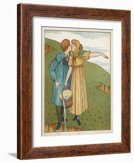 Jack and Jill are Head Over Heels in Love-Edward Hamilton Bell-Framed Art Print