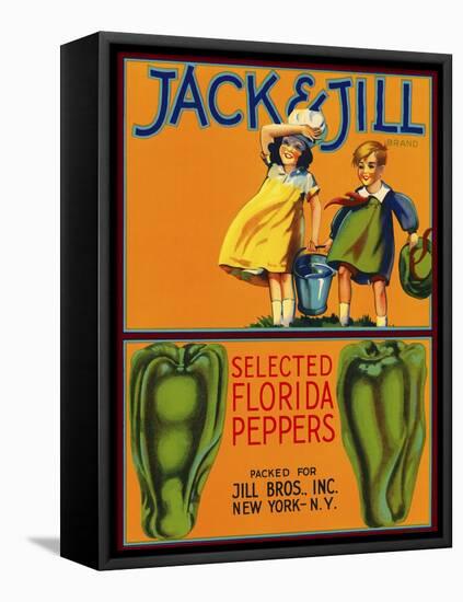 Jack and Jill Brand Peppers-null-Framed Premier Image Canvas