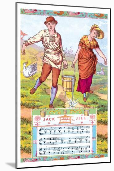 Jack and Jill, c.1885-Walter Crane-Mounted Art Print