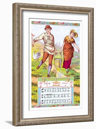 Jack and Jill, c.1885-Walter Crane-Framed Art Print