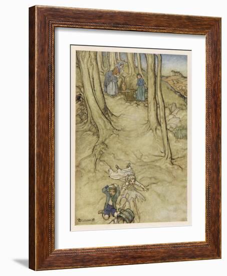 Jack and Jill, Rackham-Arthur Rackham-Framed Art Print