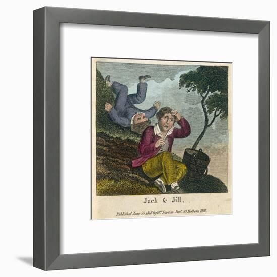 Jack and Jill Went Up the Hill to Fetch a Pail of Water-null-Framed Art Print