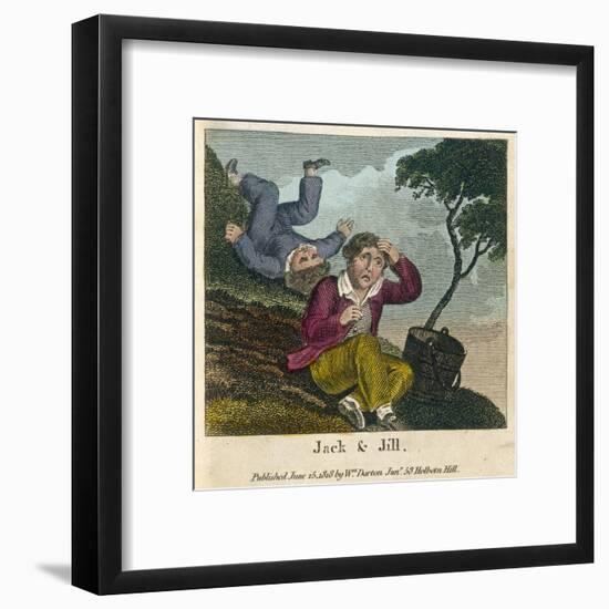 Jack and Jill Went Up the Hill to Fetch a Pail of Water-null-Framed Art Print