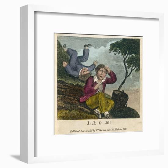 Jack and Jill Went Up the Hill to Fetch a Pail of Water-null-Framed Art Print