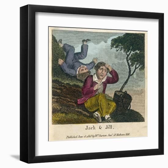 Jack and Jill Went Up the Hill to Fetch a Pail of Water-null-Framed Art Print