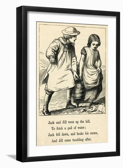 Jack and Jill Went Up the Hill-T. Dalziel-Framed Art Print