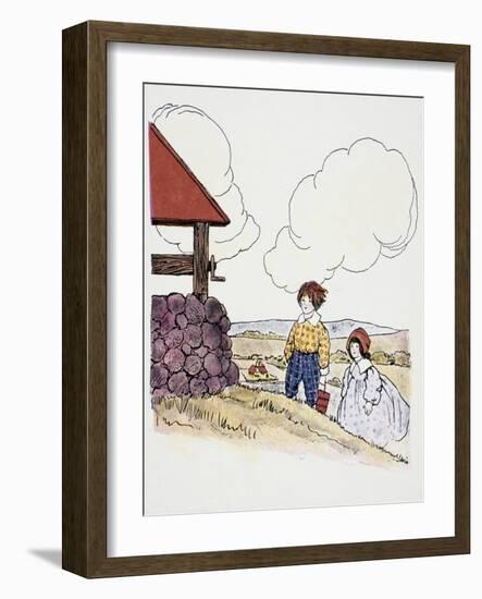 Jack and Jill-Blanche Fisher Wright-Framed Giclee Print