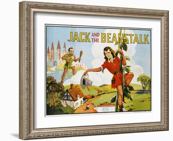 Jack and the Beanstalk Color Print-null-Framed Giclee Print