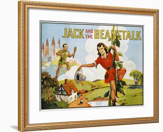 Jack and the Beanstalk Color Print-null-Framed Giclee Print