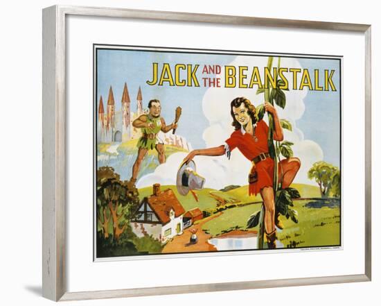 Jack and the Beanstalk Color Print-null-Framed Giclee Print