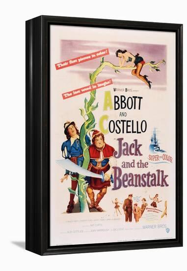 Jack and the Beanstalk, from Left: Bud Abbott, Lou Costello, 1952-null-Framed Stretched Canvas