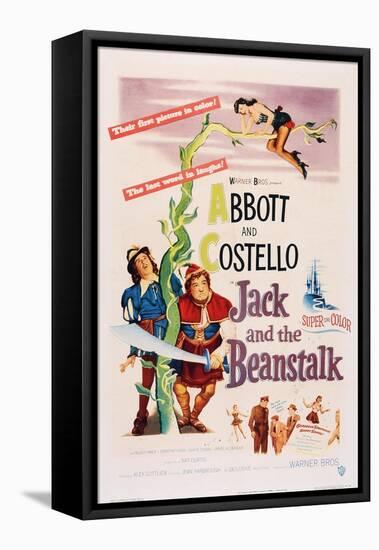 Jack and the Beanstalk, from Left: Bud Abbott, Lou Costello, 1952-null-Framed Stretched Canvas