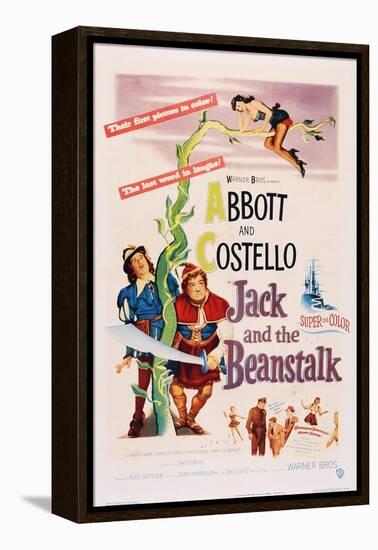 Jack and the Beanstalk, from Left: Bud Abbott, Lou Costello, 1952-null-Framed Stretched Canvas