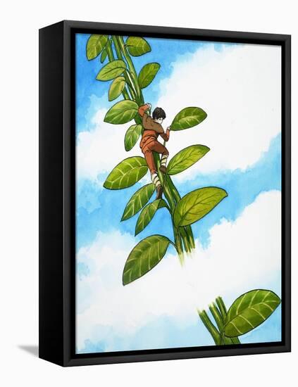 Jack and the Beanstalk-Nadir Quinto-Framed Premier Image Canvas