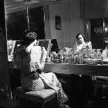1949: Consuelo Madrigal Putting Make Up on for a Party-Jack Birns-Framed Premier Image Canvas