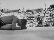 Buddhist Prayers at Beginning of the Prefight Ceremony of Muay Thai Boxing-Jack Birns-Framed Photographic Print