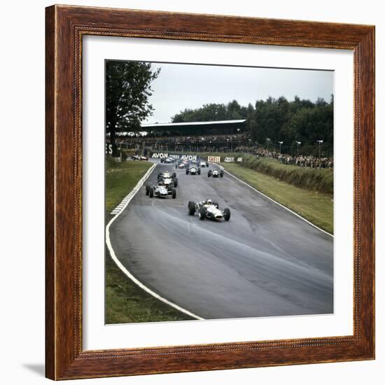 Jack Brabham Leading the Race, British Grand Prix, Brands Hatch, Kent, 1966-null-Framed Photographic Print