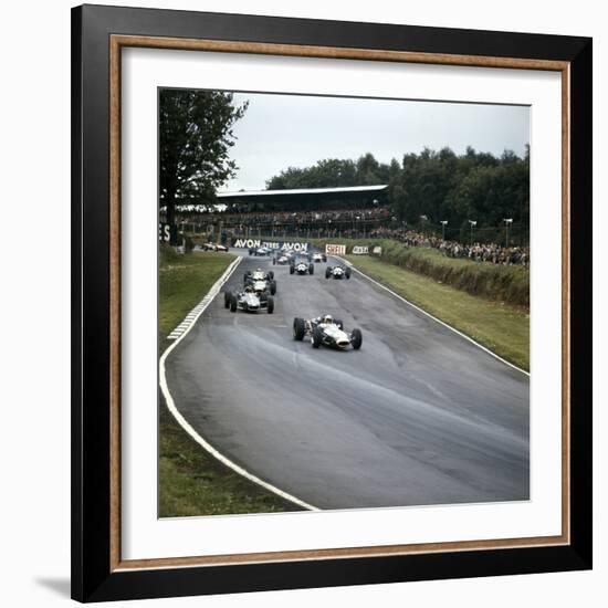 Jack Brabham Leading the Race, British Grand Prix, Brands Hatch, Kent, 1966-null-Framed Photographic Print