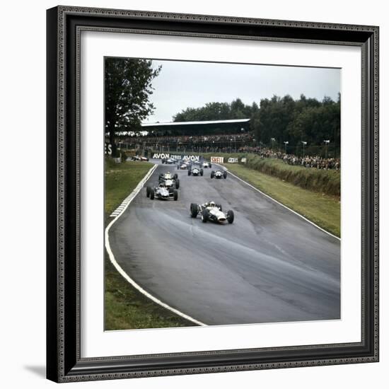 Jack Brabham Leading the Race, British Grand Prix, Brands Hatch, Kent, 1966-null-Framed Photographic Print