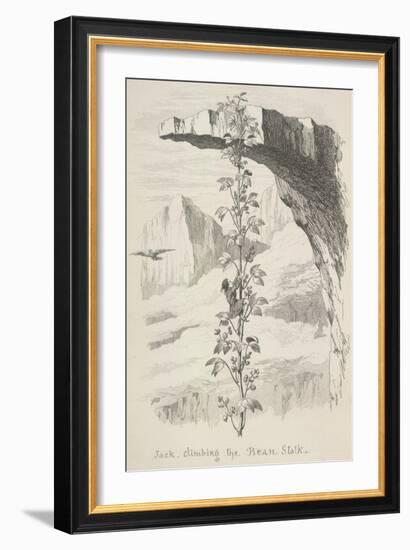 Jack Climbing the Bean Stalk-George Cruikshank-Framed Giclee Print