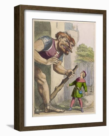 Jack Confronts the Giant-Richard Doyle-Framed Art Print