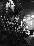 Locomotives in Roundhouse-Jack Delano-Framed Photographic Print