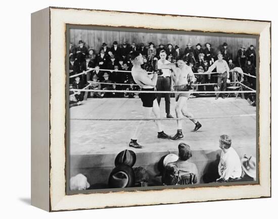 Jack Dempsey, World Heavyweight Champion. Boxing in the Ring, Ca. 1922-26-null-Framed Stretched Canvas