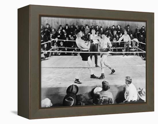 Jack Dempsey, World Heavyweight Champion. Boxing in the Ring, Ca. 1922-26-null-Framed Stretched Canvas
