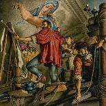 Michelangelo Buonarrotti Painting the Sistine Chapel-Jack Hayes-Giclee Print