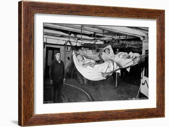 Jack in His 'Watch Below' on Board HMS 'Alexandra, 1896-W Gregory-Framed Giclee Print