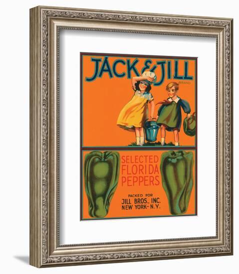 Jack & Jill Brand Selected Florida Peppers-null-Framed Art Print